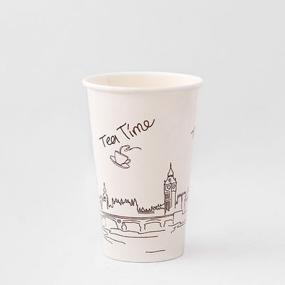 16oz 540ml Coppa di carta a parete singola Pla Coppa di carta rivestita Logo personalizzabile