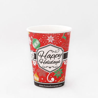 10 oz 360 ml Single Wall Paper Cup PLA Coating Biodegradable Branded Paper Cup