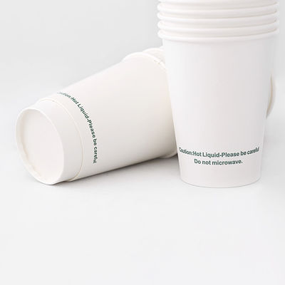 Bicchiere di carta a parete doppia da bere 20 oz 610 ml PE rivestito bicchieri monouso per bevande fredde