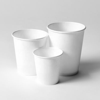Coppe di carta di rivestimento in PLA Single Wall 3.5oz 85ml Coppe di plastica a freddo biodegradabili