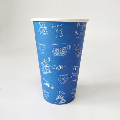 600ml Single Wall Paper Hot Cups Stampa su misura 20oz Paper Cup TUV