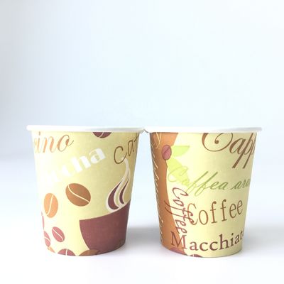 Coppa di carta singola usa e getta 7 oz 210ml rivestimento PLA può essere personalizzato