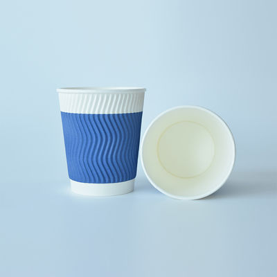 630ml 22oz Ripple Wall Paper Cups Coppe di caffè stampate per bere