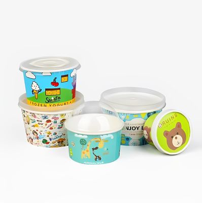 Acquario di carta per imballaggio alimentare 650 ml Acquario di insalata a parete singola Kraft