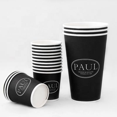 Coppe monouso stampate eco-friendly 20oz 600ml Coppe da caffè di carta con logo