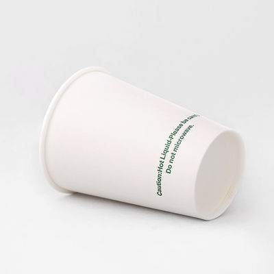 Coppe di carta monouso per bevande fredde 7 oz 210 ml Coppe mono pareti rivestite senza plastica