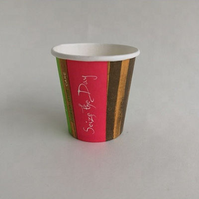 Bevanda fredda Coppa di carta da parete singola 3 oz 75ml Cola doppio rivestimento PE