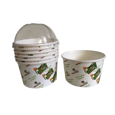 Coppe di carta compostabili da 120 ml, di colore bianco Kraft, rivestite con PLA, di carta usa e getta