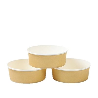 Logo Personalizzato Bowl di Carta Stampata 650ml Forma Unico Biodegradabile PLA Rivestito