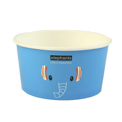 Ciotole di carta per pranzo Dimensione personalizzata 930 ml Ciotole rotonde di gelato monouso in PLA