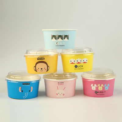 Personalizzazione Cucine di carta 350cc Biodegradabile Cucine di gelato di carta personalizzate