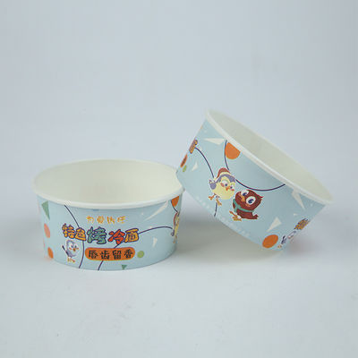 500ml Biodegradable Paper Bowls Custom Logo Salata Noodle Bowl