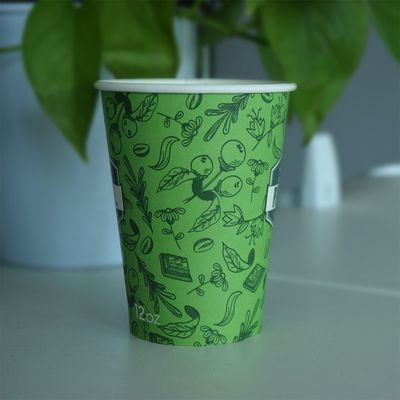 270ml Tazze calde mono parete usa e getta 9,5 oz Tazze di caffè biodegradabili usa e getta