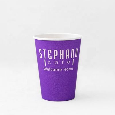 540 ml tazze da caffè a molla usa e getta doppia PE rivestita 16 oz tazza di carta da parete singola