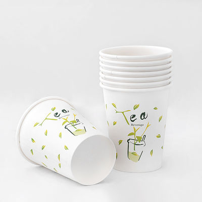 Nessuna perdita Tazze calde compostabili Dispositivi personalizzati Caffè 8 oz 300 ml Tazze calde eco