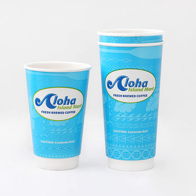 Personalizzazione Coppe di carta a doppia parete 360ml 10oz Coppe di carta di marca