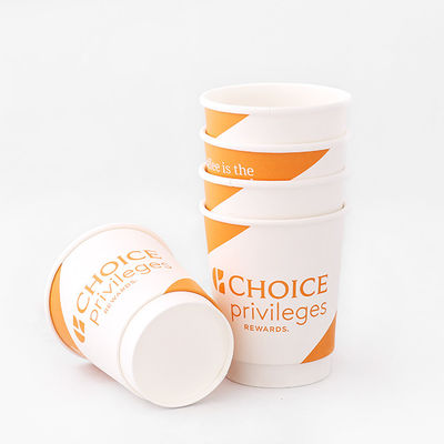 Tazza di carta da parete a doppio taglio di qualità alimentare 360ml 10oz Tazza di caffè caldo da asporto