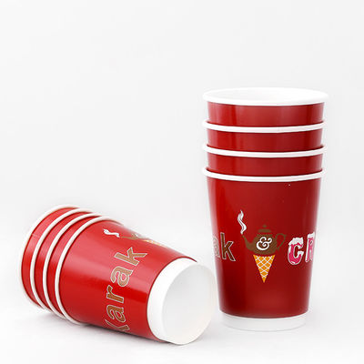 Coppa di carta a doppia parete da 138 mm da 540 ml di latte, tè e bevande fredde