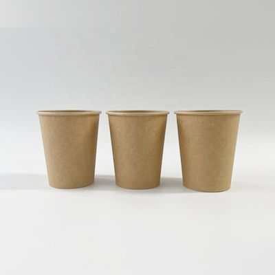 Tazze di carta da parete singole da 125 ml con disegno personalizzabile Tazze di caffè biodegradabili da asporto