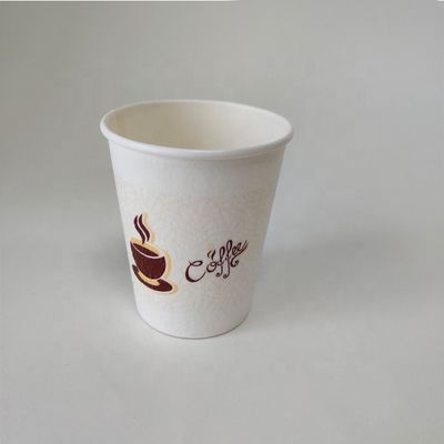 Coppa di carta singola con rivestimento in PE monouso da 230 ml 7.5 oz Logo personalizzabile