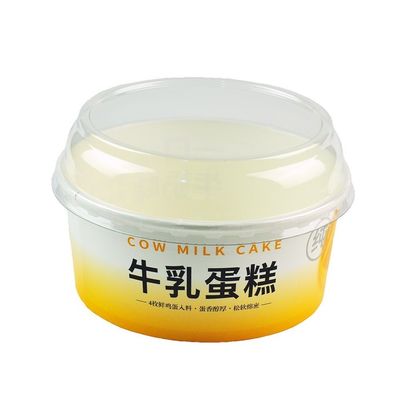 Piccole ciotole di carta senza plastica per la zuppa 650ml a parete singola biodegradabile per torte fast food