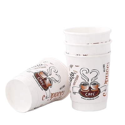 Tazza di carta da parete stampata su misura da 3 oz a 32 oz con coperchio