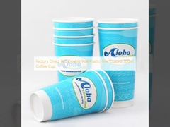 Fabbrica diretta 8oz doppia parete senza plastica rivestito 300ml tazza di caffè